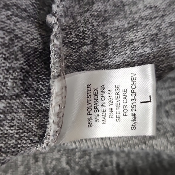 Olivia Blu Gray Polka Dot Dolman Top - Picture 3 of 4